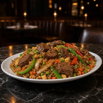 Pepper Lamb Fried Rice